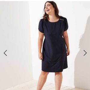 Loft Pinstripe Dress